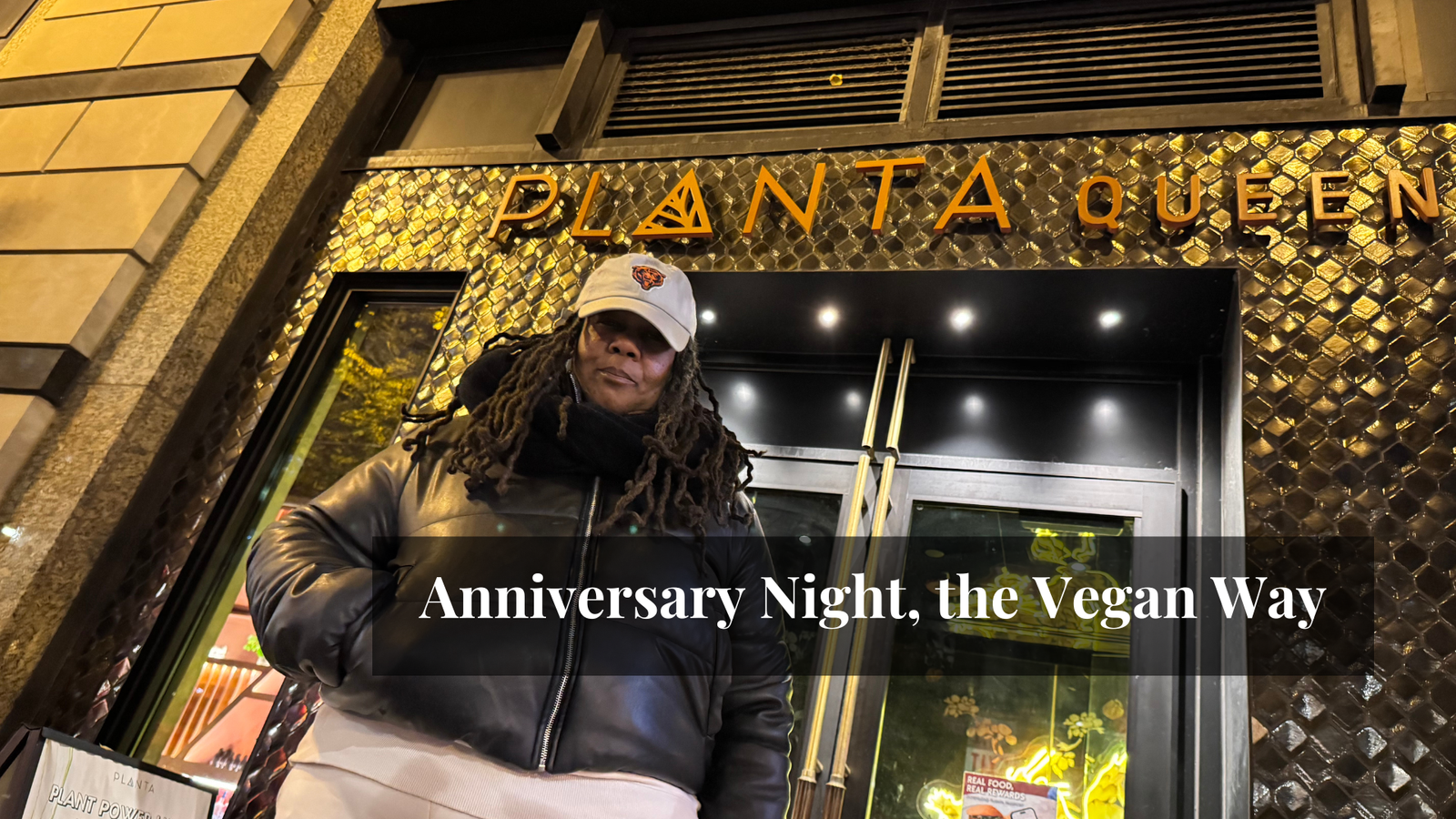 Anniversary vegan night outt